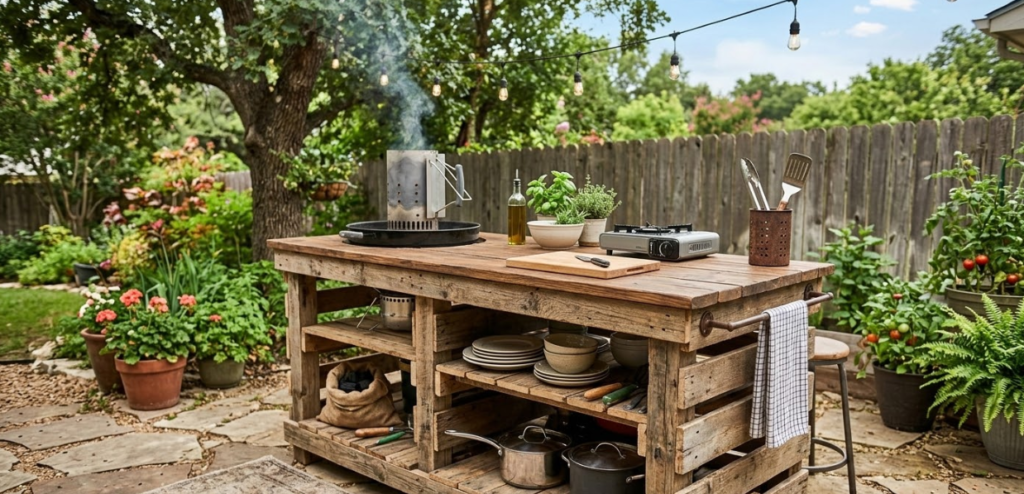 Wooden Pallet Kitchen Island