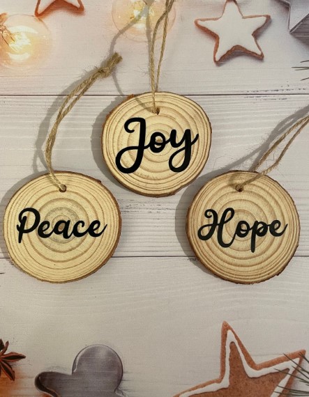 Wooden Slice Tags for Presents
