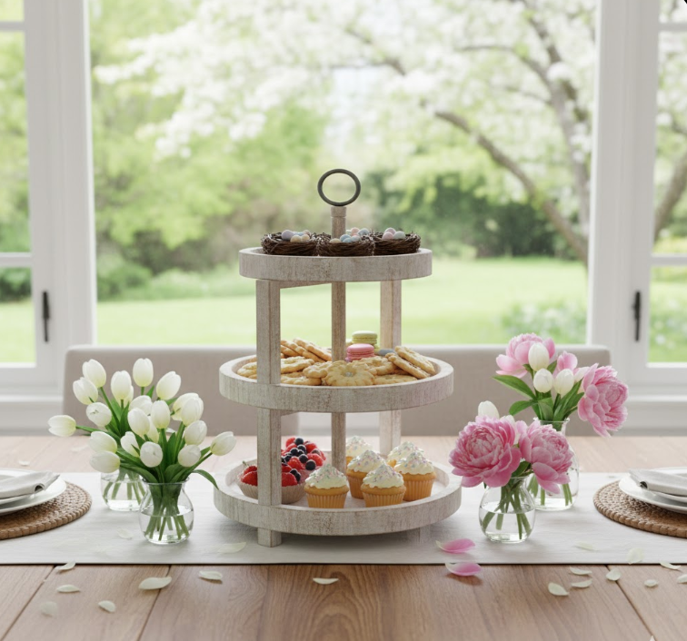 Wooden Tiered Trays