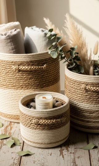 Woven Baskets for Storage