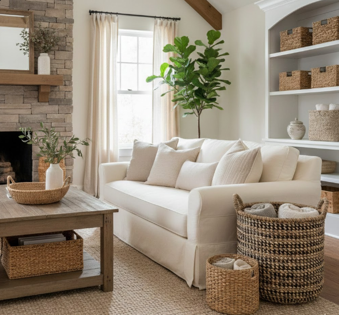 Woven Baskets for Storage