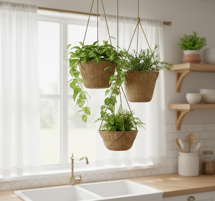 Woven Hanging Baskets
