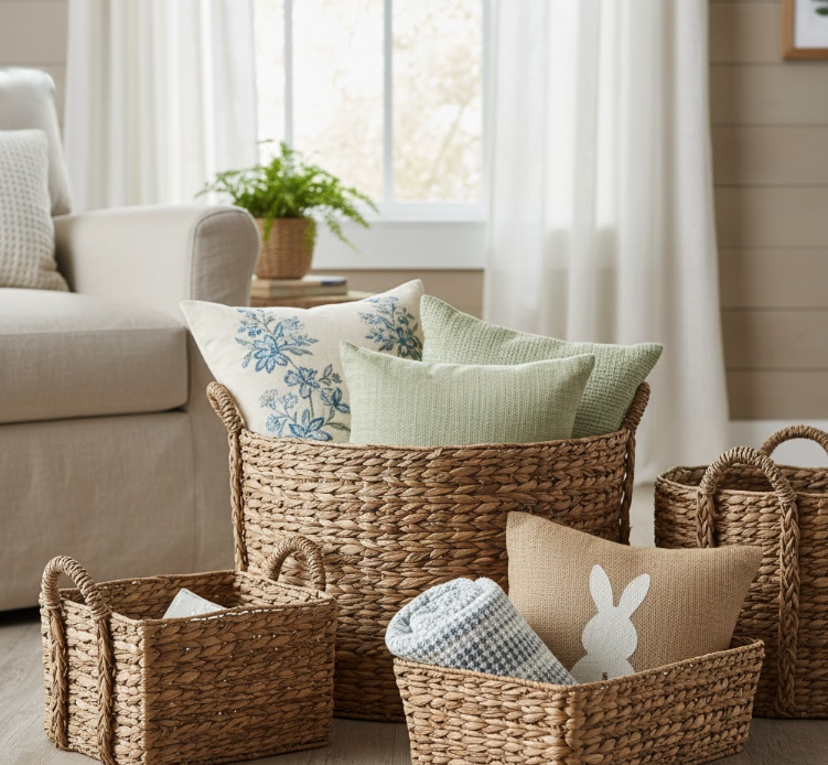 Woven Reed Platters for Wall Art