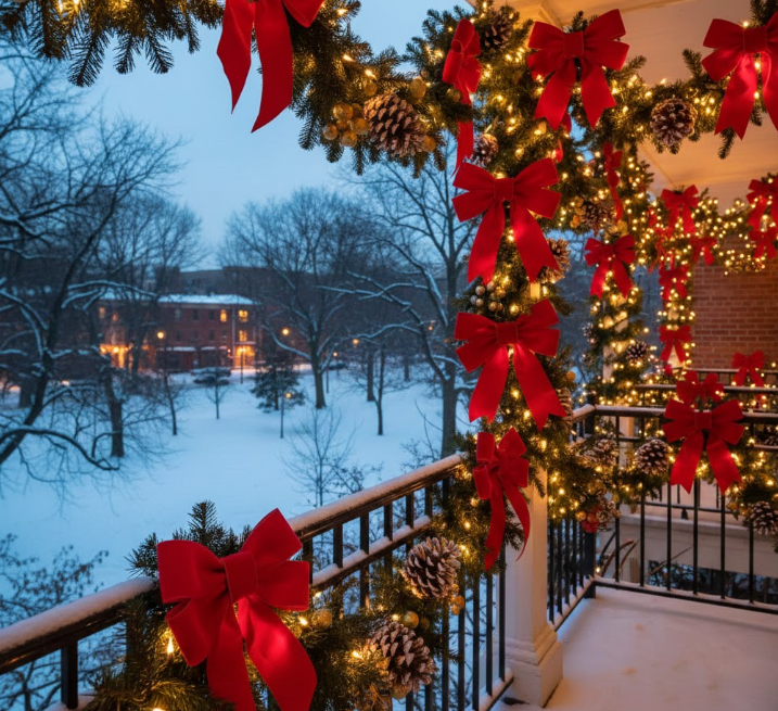 Wrap the Balcony With Bows