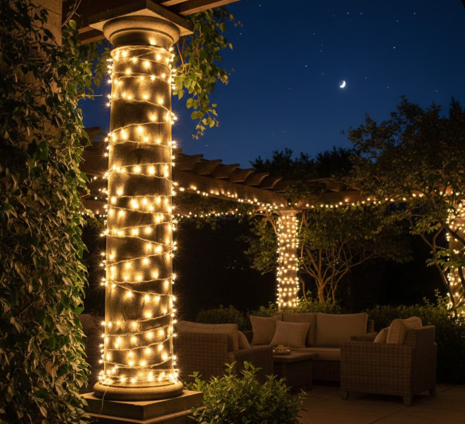 Wrapped Column Lights