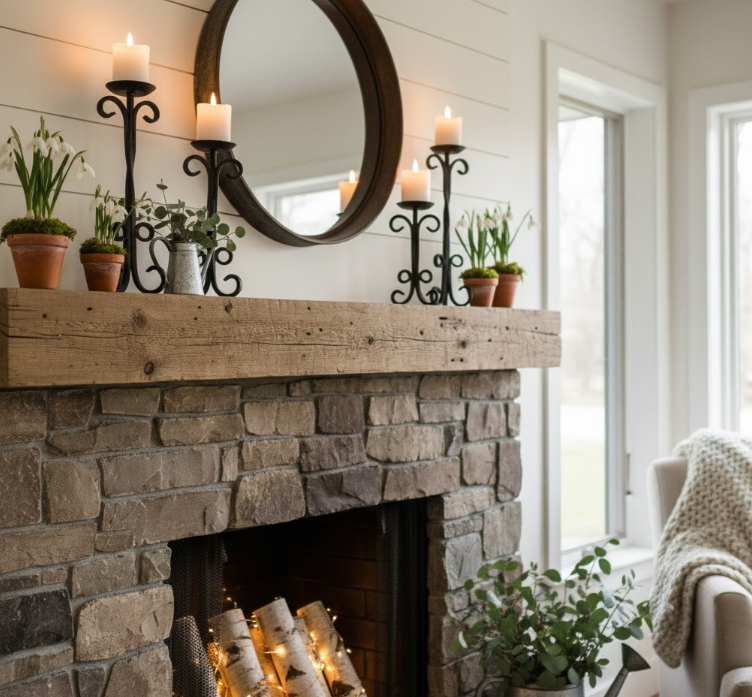 Wrought Iron Candle Holders for Mantels