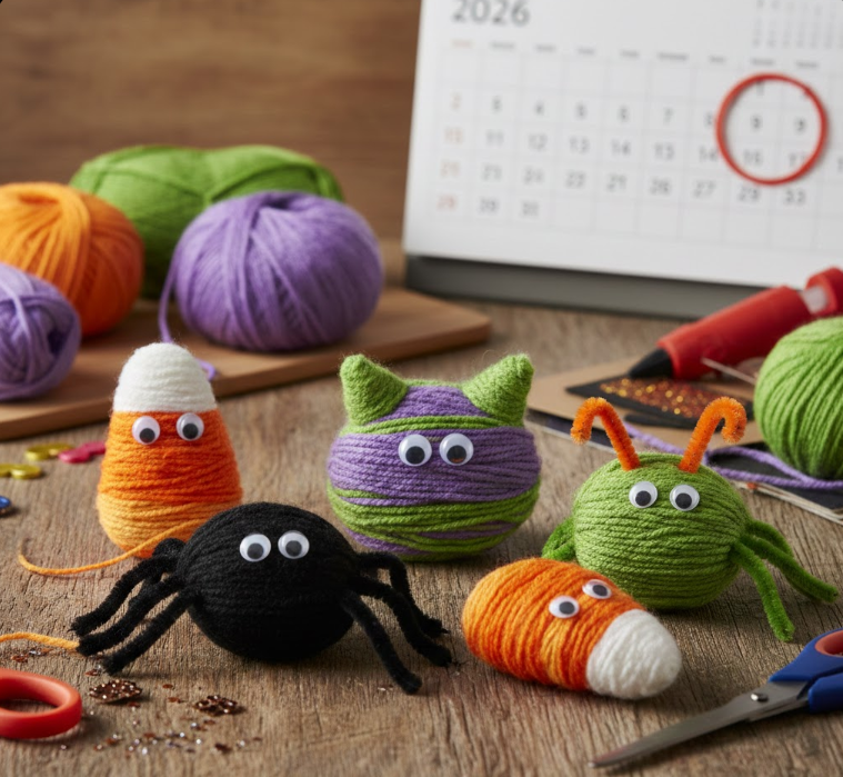 Yarn-Wrapped Critter Rocks