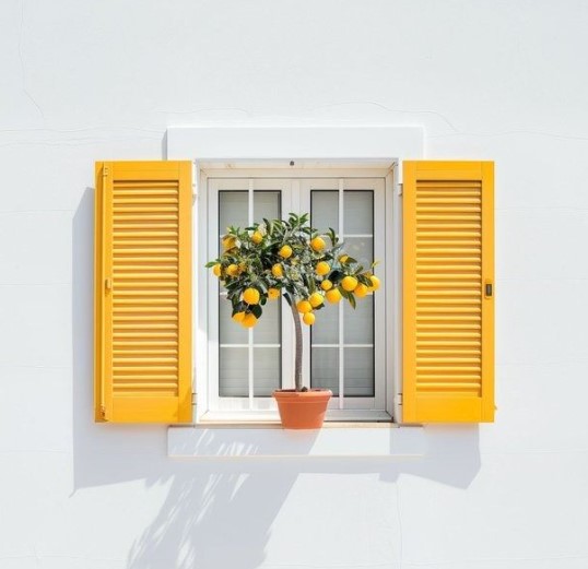 Yellow Window Trim